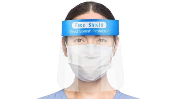 Bageek Pantalla Facial Transparente Anti-gotas Protector Protector de visera Facial Pantalla Facial de seguridad 